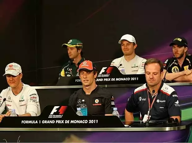 Titel-Bild zur News: Michael Schumacher, Jarno Trulli, Jenson Button, Nico Rosberg, Rubens Barrichello, Nick Heidfeld