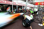 Force India übt Boxenstopps