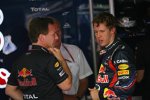 Christian Horner (Teamchef) Sebastian Vettel (Red Bull) 
