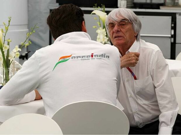 Adrian Sutil und Bernie Ecclestone