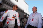 Lewis Hamilton (McLaren) und Ron Dennis 