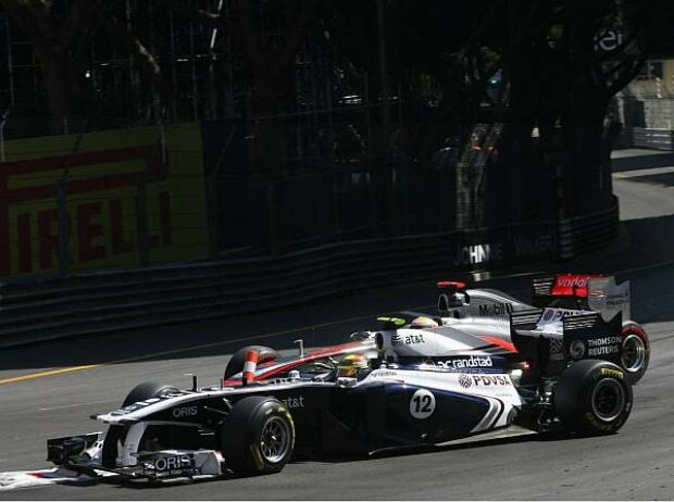 Pastor Maldonado und Lewis Hamilton Pastor Maldonado und Lewis Hamilton