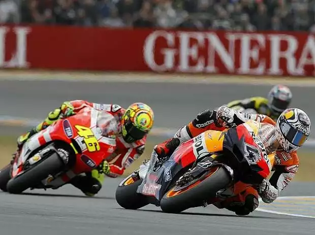 Andrea Dovizioso; Valentino Rossi Titel-Bild zur News: Andrea Dovizioso; Valentino Rossi
