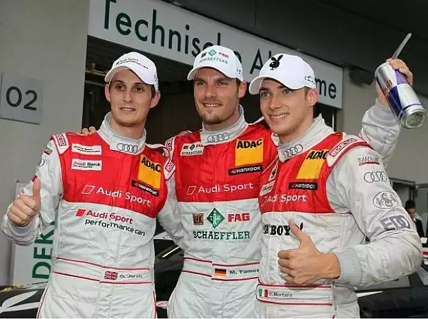 Edoardo Mortara, Martin Tomczyk, Oliver Jarvis Titel-Bild zur News: Edoardo Mortara, Martin Tomczyk, Oliver Jarvis