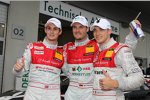 Oliver Jarvis (Abt-Audi) Martin Tomczyk (Phoenix-Audi) Edoardo Mortara (Rosberg-Audi) 