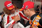 Casey Stoner (Honda) und Marco Simoncelli (Gresini)