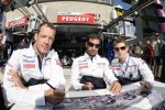 Alexander Wurz, Marc Gene, Anthony Davidson (Peugeot)
