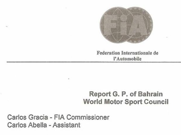Titel-Bild zur News: FIA-Bericht von Carlos Gracia