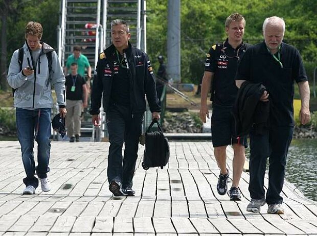 Sebastian Vettel, Tommi Pärmäkoski und Vater Norbert Vettel
