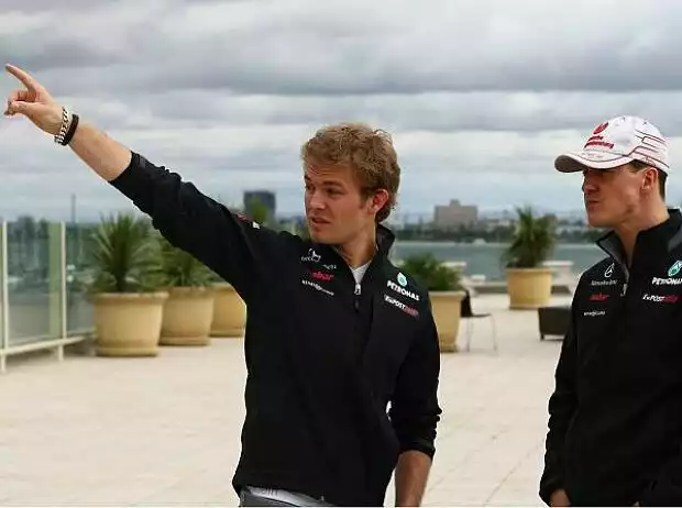 Nico Rosberg, Michael Schumacher Titel-Bild zur News: Nico Rosberg, Michael Schumacher