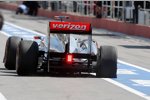 Lewis Hamilton (McLaren) mit Plattfuß