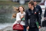 Jenson Button (McLaren) und Freundin Jessica Michibata