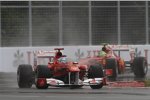 Fernando Alonso (Ferrari)und Felipe Massa (Ferrari) 