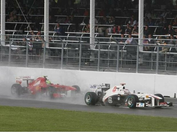 Titel-Bild zur News: Kamui Kobayashi, Felipe Massa