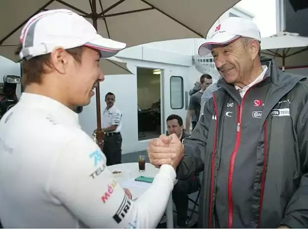 Titel-Bild zur News: Kamui Kobayashi und Peter Sauber