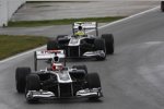 Rubens Barrichello (Williams) und Pastor Maldonado (Williams) 