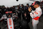 Tony Stewart (SHR) und Lewis Hamilton (McLaren) 