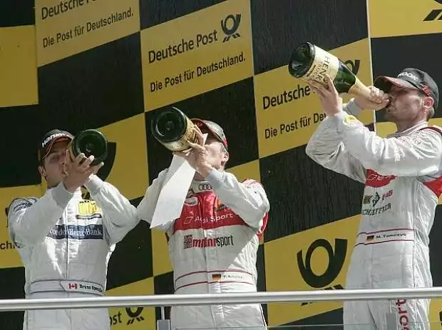 Martin Tomczyk, Timo Scheider, Bruno Spengler Titel-Bild zur News: Martin Tomczyk, Timo Scheider, Bruno Spengler