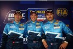 Robert Huff (Chevrolet), Yvan Muller (Chevrolet) und Alain Menu (Chevrolet) 