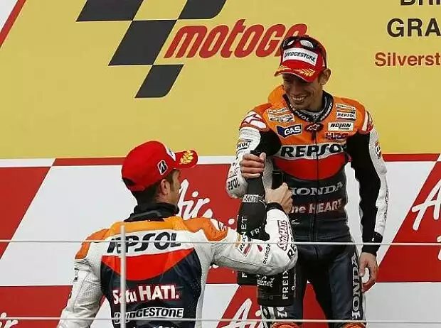 Casey Stoner, Andrea Dovizioso Titel-Bild zur News: Casey Stoner, Andrea Dovizioso