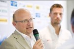 Ralph Huber, Geschäftsführer Olympiapark GmbH, und Martin Tomczyk (Phoenix-Audi)