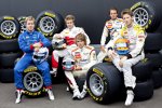 Die Top-5 der GP2-Meisterschaft: Romain Grosjean, Sam Bird, Charles Pic, Davide Valsecchi und Giedo van der Garde 