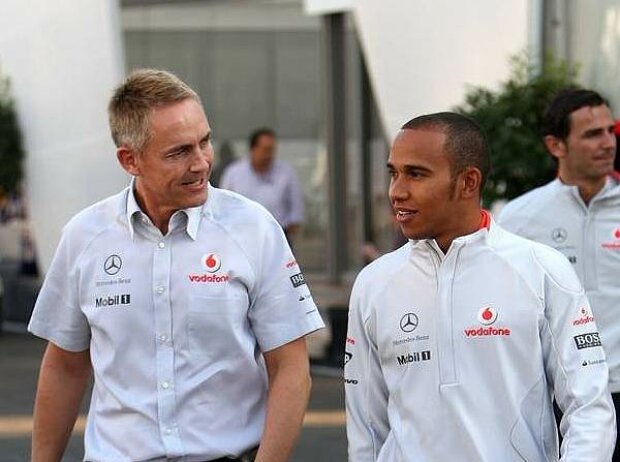 Martin Whitmarsh (Teamchef), Lewis Hamilton Martin Whitmarsh (Teamchef), Lewis Hamilton