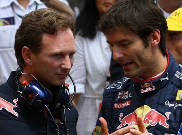 Christian Horner (Teamchef), Mark Webber Christian Horner (Teamchef), Mark Webber