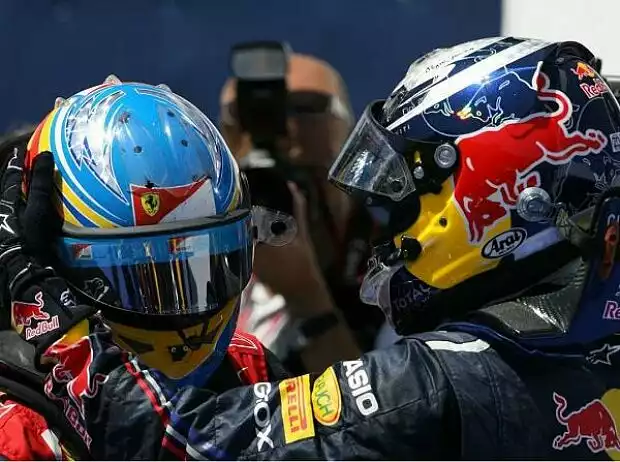 Titel-Bild zur News: Fernando Alonso und Sebastian Vettel