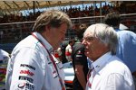 Norbert Haug (Mercedes-Motorsportchef) und Bernie Ecclestone (Formel-1-Chef) 