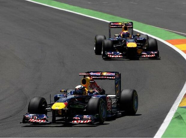 Sebastian Vettel vor Mark Webber