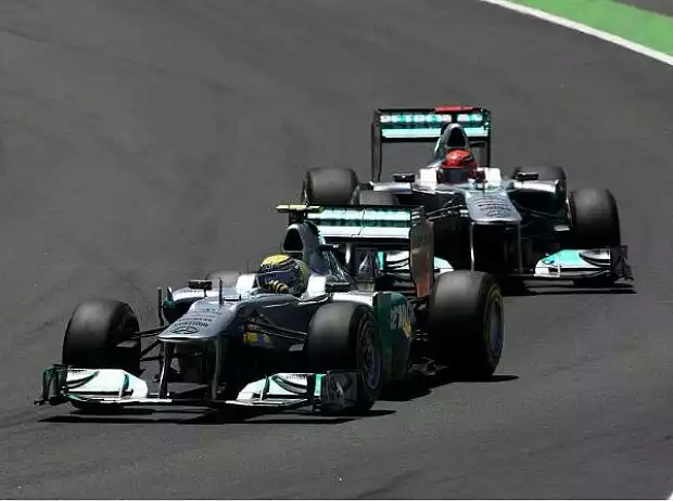Titel-Bild zur News: Michael Schumacher, Nico Rosberg