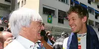 Bild zum Inhalt: Ecclestone stellt Vettel auf eine Stufe mit Schumacher
