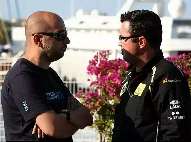 Gerard Lopez und Eric Boullier Titel-Bild zur News: Gerard Lopez und Eric Boullier