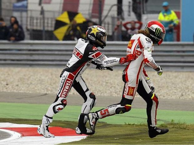 Marco Simoncelli, Jorge Lorenzo