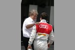 Norbert Haug (Mercedes-Motorsportchef) und Mike Rockenfeller (Abt-Audi) 