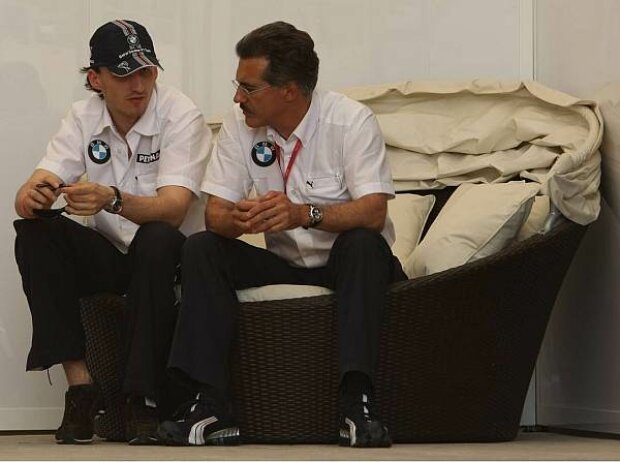 Robert Kubica und Mario Theissen Robert Kubica und Mario Theissen