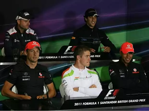 Titel-Bild zur News: Lewis Hamilton, Paul di Resta, Jenson Button, Daniel Ricciardo, Rubens Barrichello