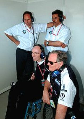 Gerhard Berger, Mario Theissen, Frank Williams und Patrick Head Gerhard Berger, Mario Theissen, Frank Williams und Patrick Head