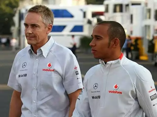 Titel-Bild zur News: Martin Whitmarsh (Teamchef), Lewis Hamilton