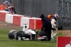 Kobayashi crasht, Sauber bei Regen schnell