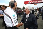 Peter Sauber (Teamchef) und Bernie Ecclestone (Formel-1-Chef) 