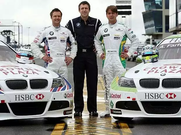 Titel-Bild zur News: Andy Priaulx, Bert Mampaey, Augusto Farfus