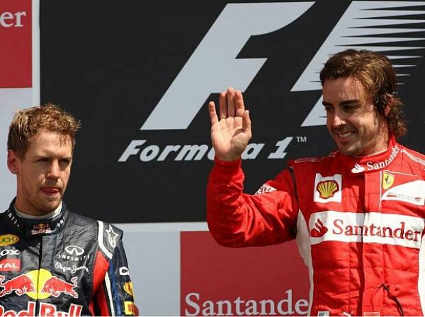 Titel-Bild zur News: Sebastian Vettel, Fernando Alonso