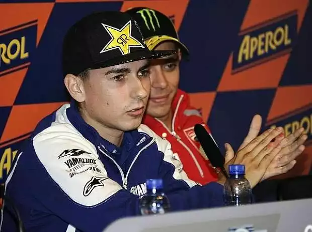 Jorge Lorenzo, Valentino Rossi Titel-Bild zur News: Jorge Lorenzo, Valentino Rossi