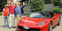 Bild zum Inhalt: Italienischer Astronaut zu Besuch in Maranello