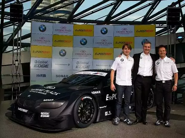 Augusto Farfus, Jens Marquardt (BMW Motorsport Direktor), Andy Priaulx Titel-Bild zur News: Augusto Farfus, Jens Marquardt (BMW Motorsport Direktor), Andy Priaulx