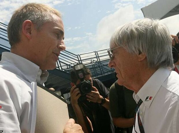 Titel-Bild zur News: Bernie Ecclestone (Formel-1-Chef), Martin Whitmarsh (Teamchef)