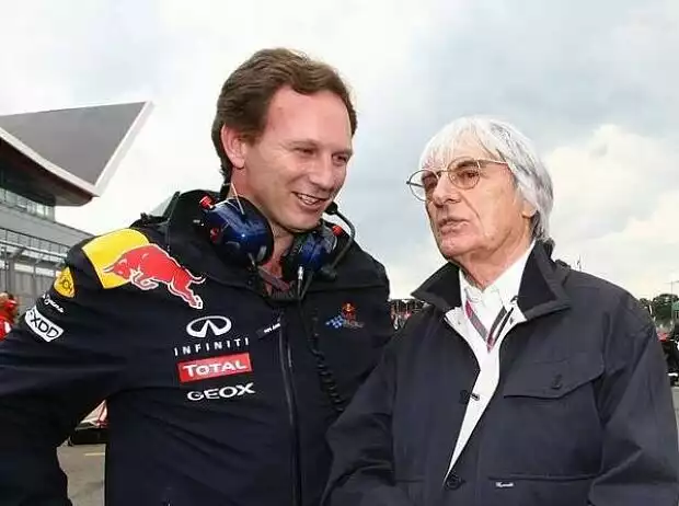 Christian Horner (Teamchef), Bernie Ecclestone (Formel-1-Chef) Titel-Bild zur News: Christian Horner (Teamchef), Bernie Ecclestone (Formel-1-Chef)