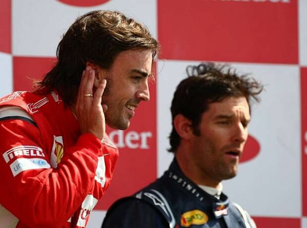 Titel-Bild zur News: Fernando Alonso, Mark Webber